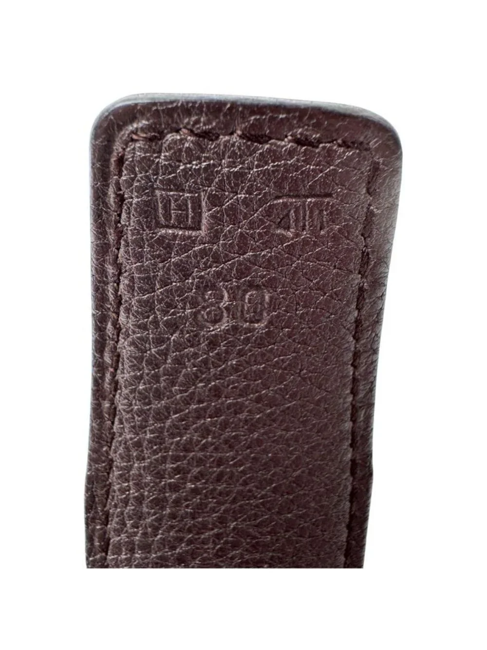 Hermes Constance H Belt Black Brown